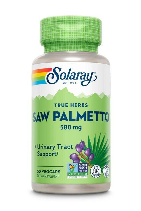 Ягоди Со Пальметто Solaray Saw Palmetto Berry 580 мг вег. капсули №50