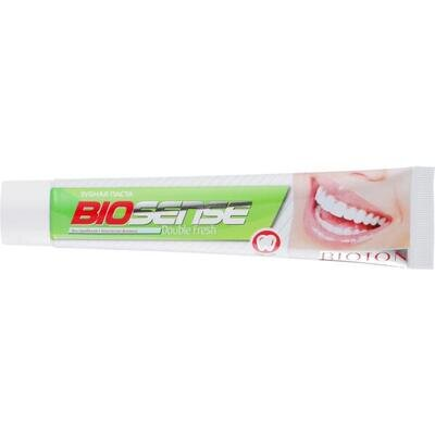 Зубна паста Bioton Cosmetics Biosense Double Fresh, 50 мл