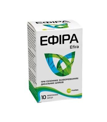 Ефіра желатинові капсули по 350 мг №10