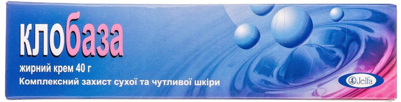 Крем Клобаза жирний для комплексного захисту сухої та чутливої шкіри, 40 г