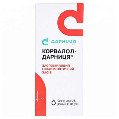 Корвалол-Дарниця краплі ор., р-н по 40 мл у флак.