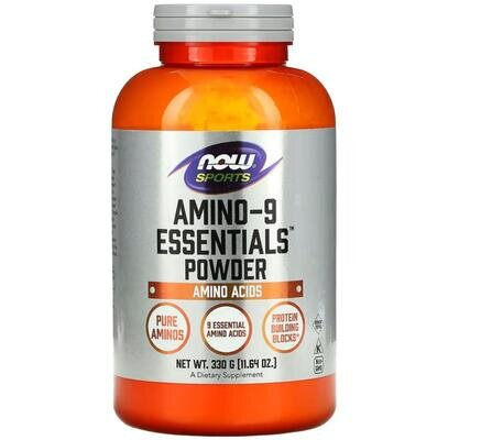 Комплекс амінокислот NOW Sports Amino-9 Essentials порошок, 330 г