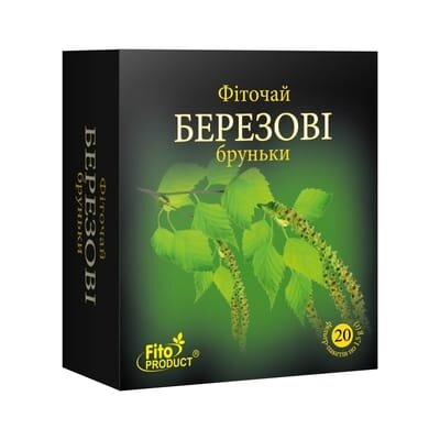 Фіточай Фітопродукт Березові бруньки по 1,5 г №20 у філ.-пак.