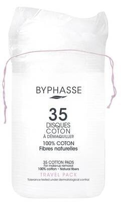 Диски ватні Byphasse для зняття макіяжу, travel pack, 35 шт