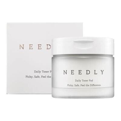 Подушечки педи-пілінг для обличчя Needly Daily Toner очищуючі з BHA і PHA кислотами, 60 шт