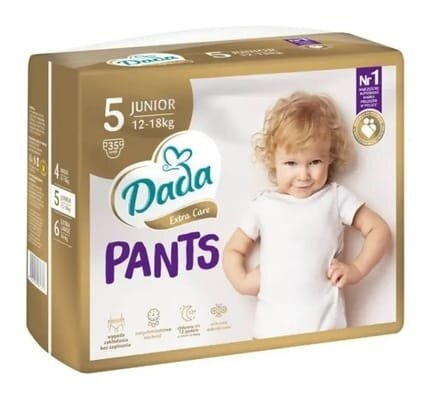 Підгузки-трусики Dada Extra Care Junior дитячі, розмір 5, 12-18 кг, 35 шт