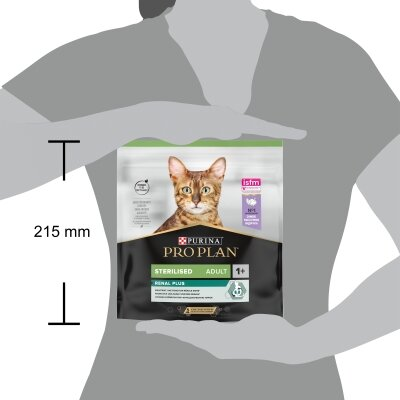 Корм сухий для стерилізованих кішок і котів Purina Pro Plan Sterilised Adult 1+ Cat Turkey з індичкою, 400 г