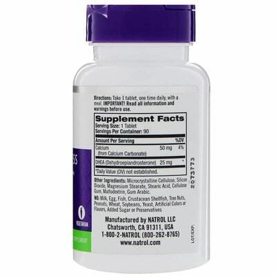 Дегідроепіандростерон Natrol DHEA 25 мг таблетки №90