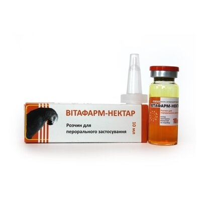 Вітафарм-нектар (ДЛЯ ТВАРИН) вітамінна добавка, 10 мл