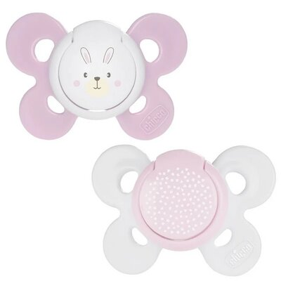 Пустушка силіконова Chicco Physio Comfort від 2 до 6 місяців, для дівчаток, 2 шт
