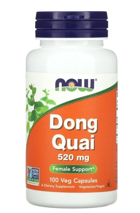 Дудник китайський (Дягель) NOW Dong Quai 520 мг вег. капсули №100