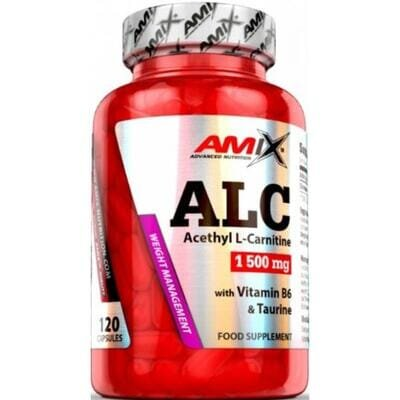 Жироспалювач Amix Nutrition ALC з вітаміном В6 і таурином, 120 капсул