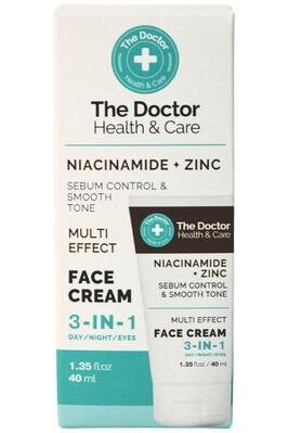 Крем для обличчя The Doctor Health & Care 3 в 1 Niacinamide + Zinc, 40 мл