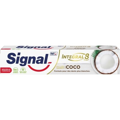 Зубна паста Signal Integral 8 Nature Elements Відбілююча з кокосом, 75 мл