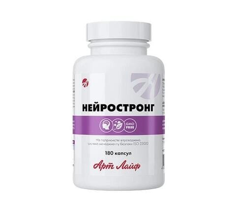 Нейростронг Арт Лайф Натуральний комплекс для підтримки нервової системи, 180 капсул