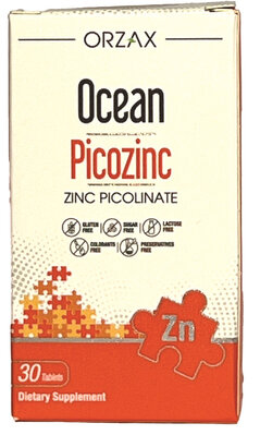 Цинк піколінат Orzax Ocean Picozinc, 30 таблеток