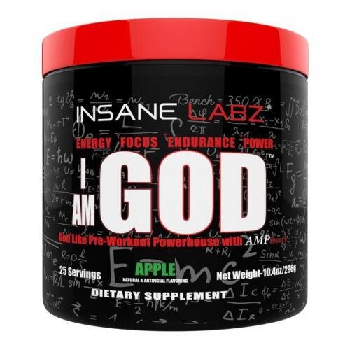 Передтренувальний комплекс Insane Labz I am GOD Яблуко, 296 г
