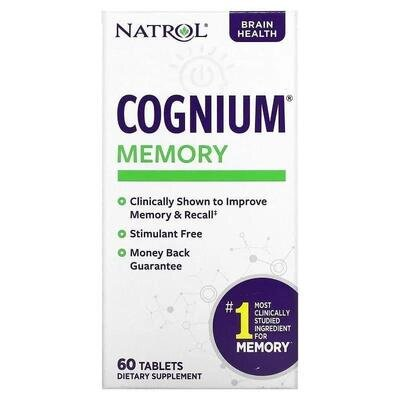 Когніум Natrol Cognium Memory, 60 таблеток