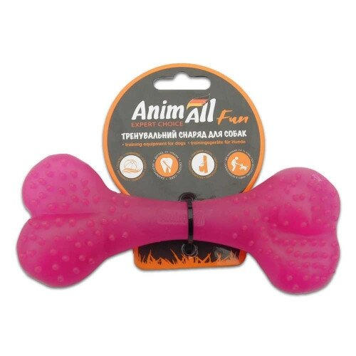 Іграшка для собак AnimAll Fun Кістка 15 см фіолетова