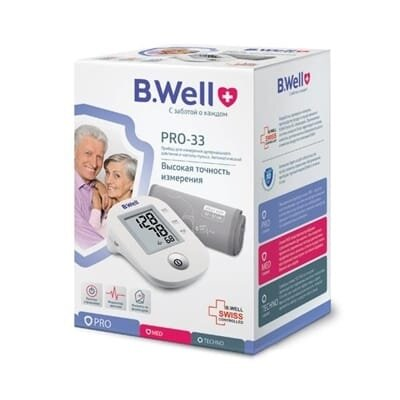 Тонометр B.Well PRO-33 автоматичний, манжета 22-32 см