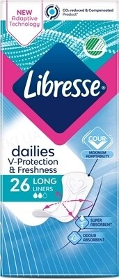 Прокладки щоденні гігієнічні Libresse Dailies Fresh Long, 26 шт
