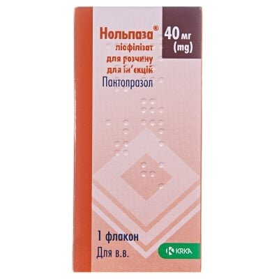 Нольпаза ліофілізат для р-ну д/ін. по 40 мг №1 у флак.