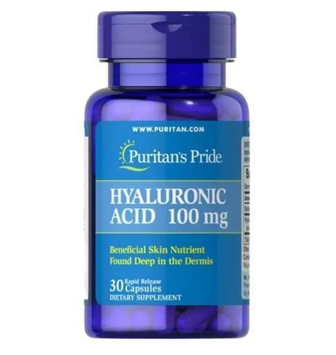 Гіалуронова кислота Puritan's Pride Hyaluronic Acid 100 мг, 30 капсул