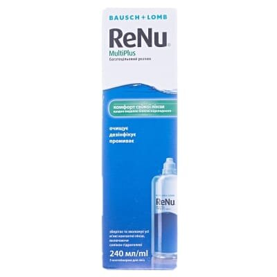 Розчин ReNu MultiPlus д/конт. лінз по 240 мл у флак. пласт.