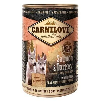 Корм вологий для цуценят Carnilove Turkey & Salmon Puppy k з м'ясом індички та лосося, 400 г