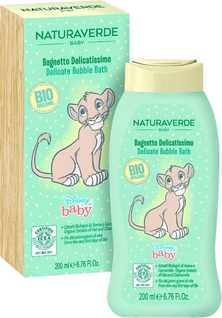 Піна для ванни Naturaverde Baby дитяча з екстрактом вівса та ромашки, 200 мл