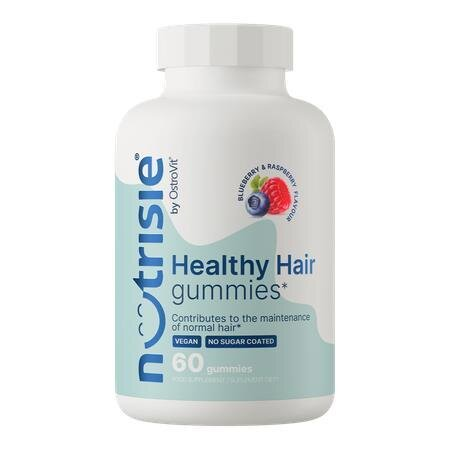 Комплекс для волосся, шкіри і нігтів OstroVit Nutrisie Healthy Hair чорниця-малина, 60 жувальних цукерок