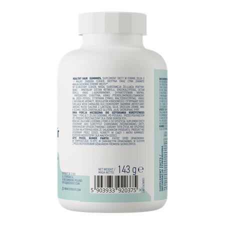 Комплекс для волосся, шкіри і нігтів OstroVit Nutrisie Healthy Hair чорниця-малина, 60 жувальних цукерок