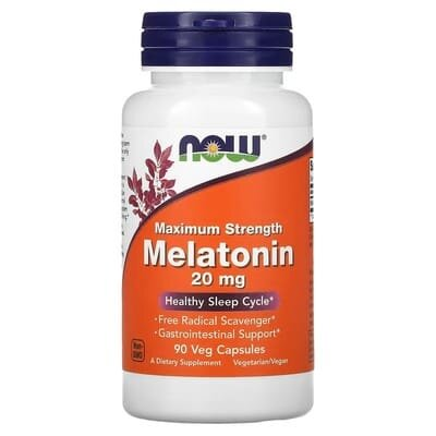 Мелатонін NOW Melatonin 20 мг вег. капсули №90