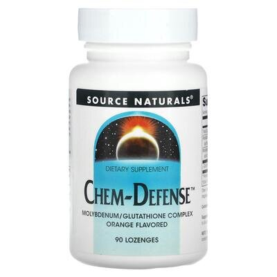 Молібден Source Naturals Chem-Defense смак апельсина, 90 льодяників