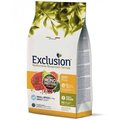 Корм сухий Exclusion Adult Beef Small Breed Монопротеїновий з яловичиною для дорослих собак дрібних порід, 2 кг