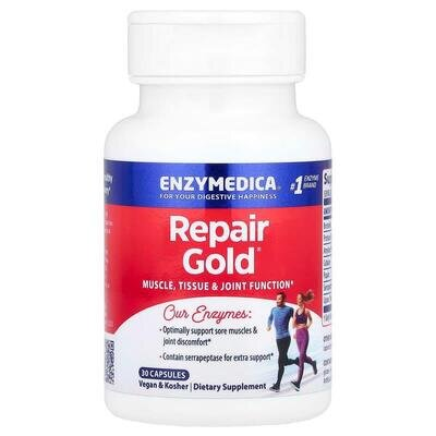 Ферменти для м'язів Enzymedica Repair Gold, 30 капсул