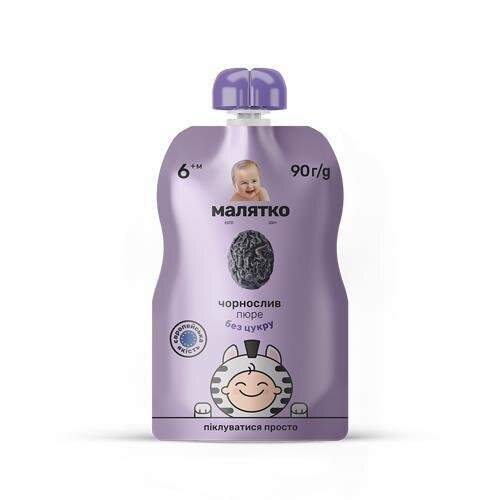 Пюре фруктове Малятко Чорнослив, 90 г