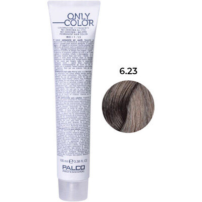 Крем-фарба для волосся Palco Professional Only Color безаміачна № 6.23 блонд темний ірис, 100 мл