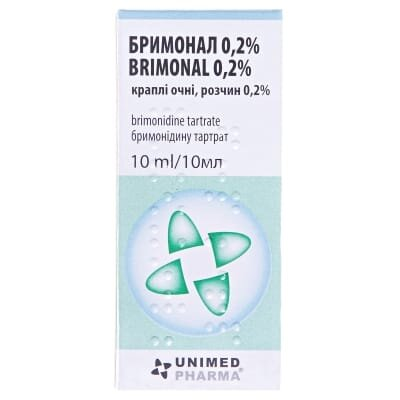 Бримонал 0,2% краплі оч., р-н 0.2 % по 10 мл у флак.-крап.