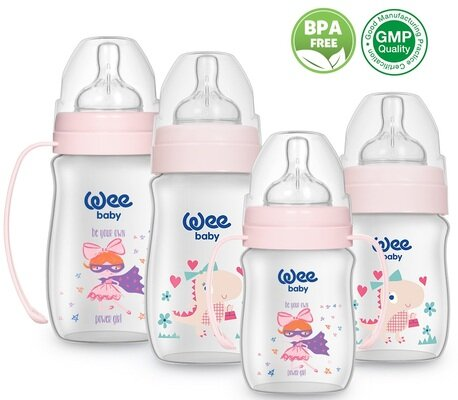 Набір Wee Baby Classic Plus (282) для годування новонароджених, рожевий