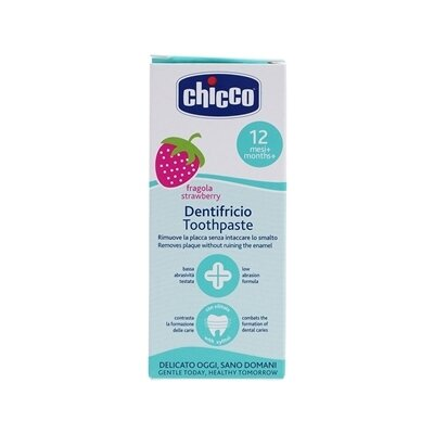 Зубна паста Chicco Полуниця, від 12 місяців, 50 мл