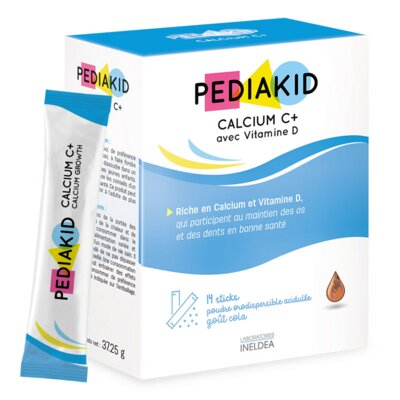 Педіакід PEDIAKID Calcium C+ Кальцій С + для росту та зміцнення кісток і зубів порошок №14 у стіках
