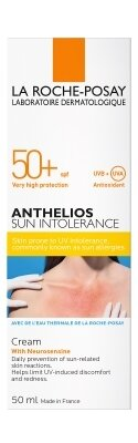 Крем сонцезахисний La Roche-Posay Anthelios для шкіри схильної до сонячної непереносимості, SPF50 +, 50 мл