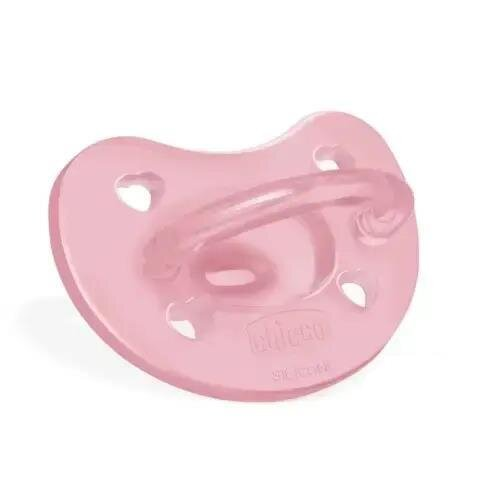 Пустушка силіконова Chicco Physio Soft (02712.11), від 6 до 16 місяців, рожева, 1 шт