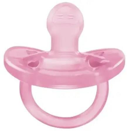 Пустушка силіконова Chicco Physio Soft (02712.11), від 6 до 16 місяців, рожева, 1 шт