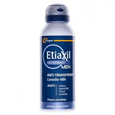 Дезодорант-антиперспірант спрей Etiaxil Men 48h для чоловіків від помірного потовиділення, 150 мл