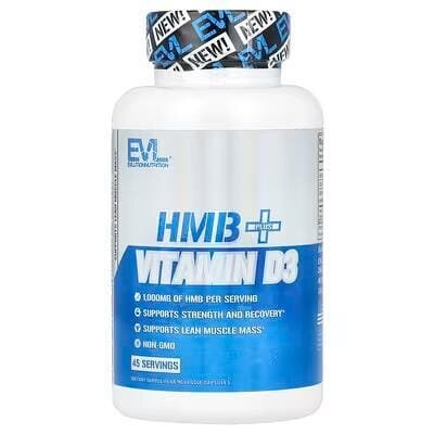 HMB і вітамін D3 EVLution Nutrition HMB + Vitamin D3, 90 рослинних капсул
