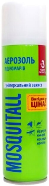 Аерозоль від комарів Mosquitall Універсальний захист, 3 години, 150 мл