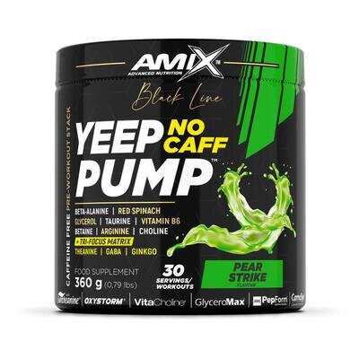 Передтренувальний комплекс Amix Nutrition Black Line Yeep Pump No Caff грушевий удар, 360 г