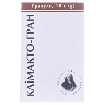 Клімакто-гран гранули по 10 г у пенал.